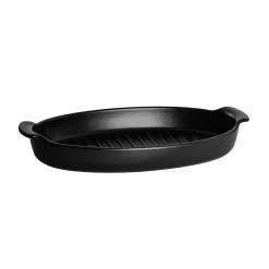 Emile Henry Limited Edition Black BBQ Griddle, 42.5x25cm