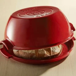 Emile Henry Red Round Bread Baker