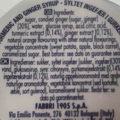 Fabbri Candied Ginger in Syrup, 600g