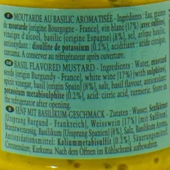 Fallot Dijon Mustard With Basil, 205g