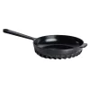 FIREUP Black Cast Iron Frying Pan, 26cm