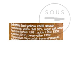 Flying Goose Yellow Sriracha, 455ml