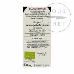 Forvm Organic Merlot Balsamic Vinegar, 500ml