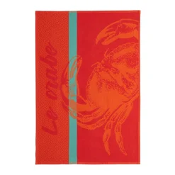 French Tea Towel - Crab