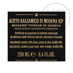 Giusti 'Banda Rossa' Balsamic Vinegar 20 Year Aged, 250ml