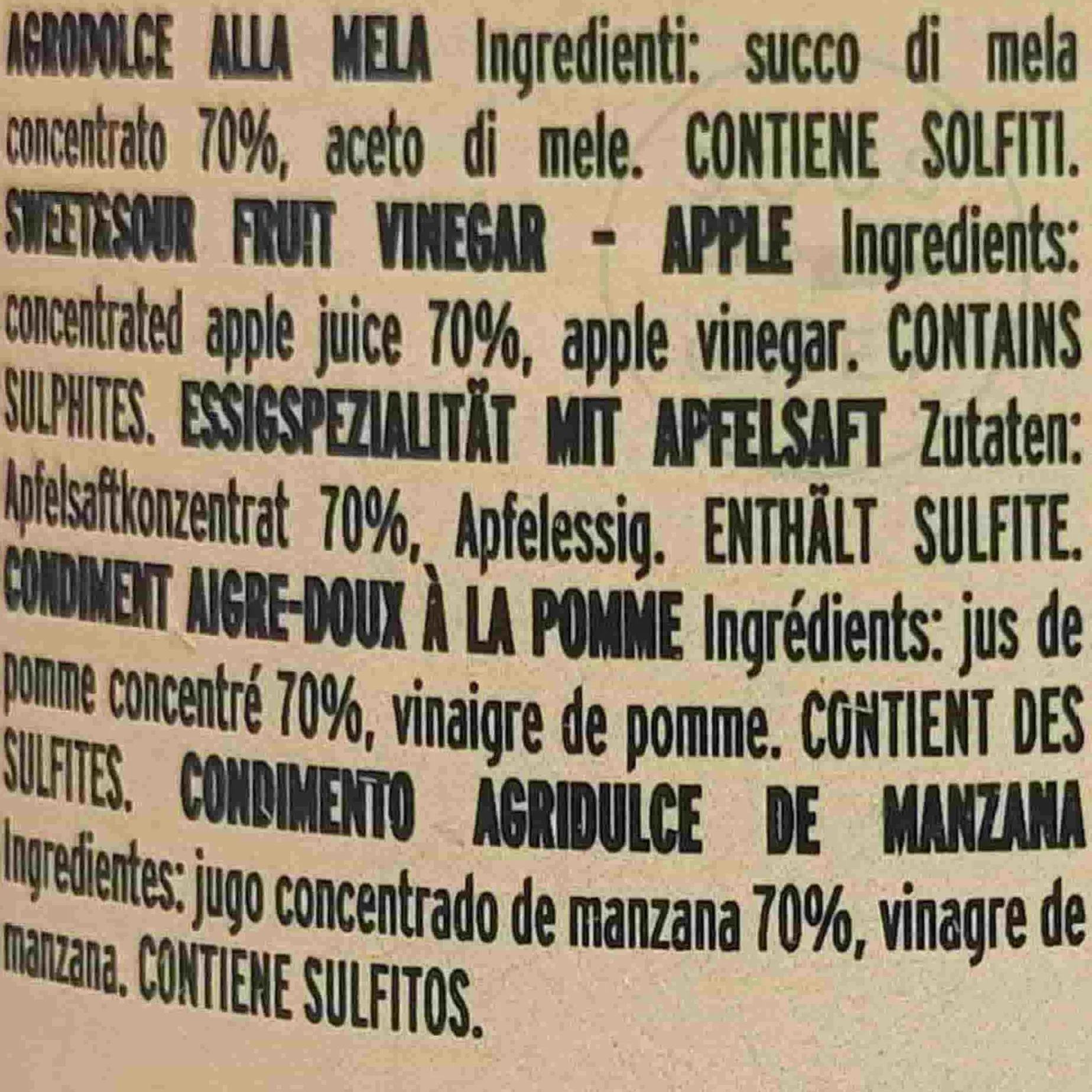 Giusti Sweet and Sour Apple Condiment, 250ml