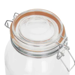 Glass Clip Top Preserving Jar