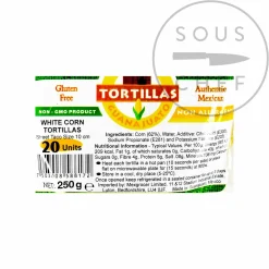 Guanajuato White Corn Tortillas, 10cm