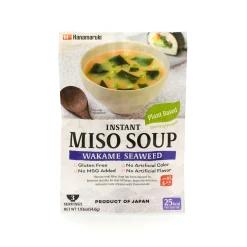 Hanamaruki Vegan Instant Miso Soup Wakame, 3 pack