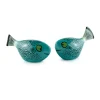 Hannah Turner Set of 2 Blue Fish Salt & Pepper Shakers, 10cm