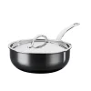 Hestan Nanobond Curved Saute Pan with Lid, 24cm