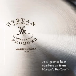 Hestan Probond Stainless Steel Frying Pan, 28cm