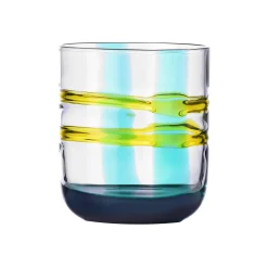 Ichendorf Milano Teal & Yellow Patterned Tumbler, 350ml