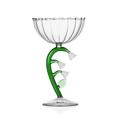 Ichendorf Milano White Flower Optical Coupe Glass, 240ml