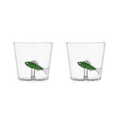 Ichendorf Set of 2 Green Sardine Tumblers, 300ml
