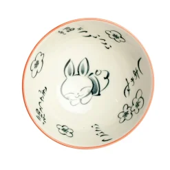 Japanese Kawaii Red Rabbit Rice Bowl, 14cm