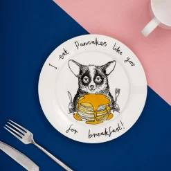 Jimbob Art I Eat Pancakes Like You For Breakfast! Side Plate, 20cm
