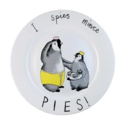 Jimbob Art I Spies Mince Pies! Side Plate, 20cm