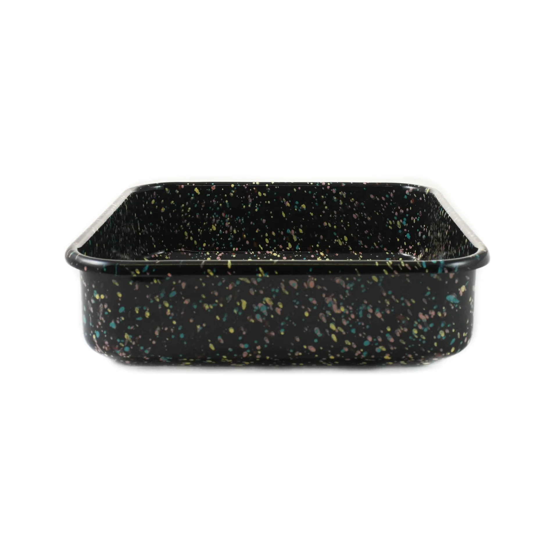 Kapka x Sous Chef Galaxy Splatter Enamel Square Roasting & Serving Dish, 21cm