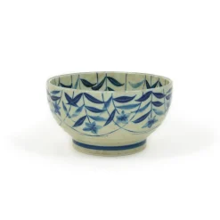 Kikyo Flower Ramen Bowl, 17cm dia x 9cm
