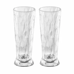 Koziol Large 'Unbreakable Glass' Beer Glasses, Set of 2