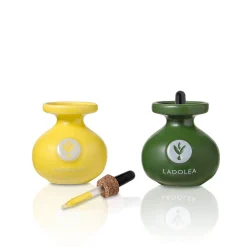Ladolea Set of 2 Lemon & Oregano Infused Extra Virgin Olive Oil, 80ml