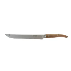 Laguiole en Aubrac Gourmet Walnut Handle Bread Knife, 25cm