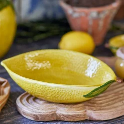Lemon Shallow Bowl, 26cm