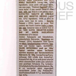 Leone Dark Chocolate Bar with Whole Hazelnuts, 55g