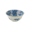 Light Blue Sakura Blossom Noodle Bowl, 15.5cm