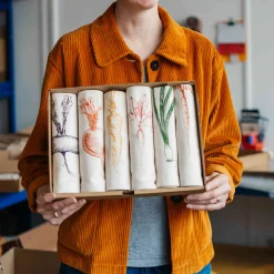 Lottie Day Garden Veg Mixed Design Napkins Box of 6