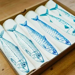 Lottie Day Sardine Design Napkins Box of 6