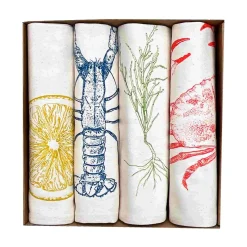 Lottie Day Set of 4 Seafood Napkins