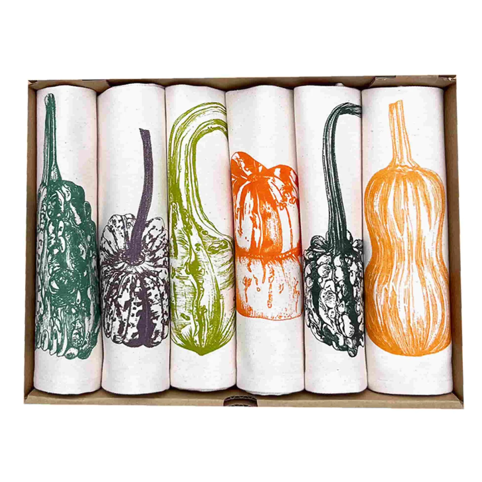 Lottie Day Set of 6 Squash Napkins