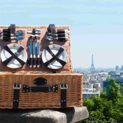 Louvre Natural Picnic Basket, 6 Person