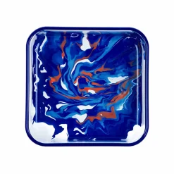 Marble Enamel Square Roasting & Serving Dish, 21cm