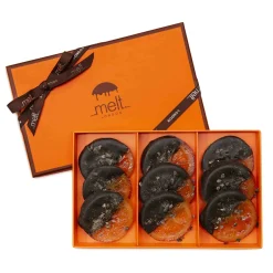 Melt London 9 Piece Dark Chocolate Dipped Orange Slices