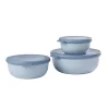 Mepal Cirqula Round 3 Piece Set, Nordic Blue