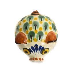 Mexican Hand Painted Blue Pig Salt & Pepper Shaker Set