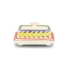 Mexican Hand Painted Butter Dish, 18.5x10cm
