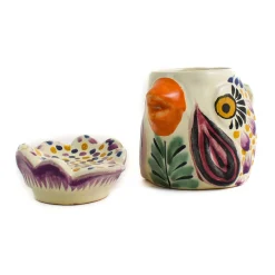Mexican Hand Painted Rooster Sugar Bowl