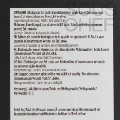 Mill & Mortar Organic Alba Whole Cinnamon, 45g