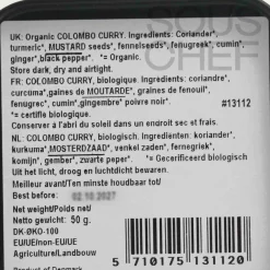 Mill & Mortar Organic Colombo Curry, 50g