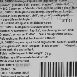 Mill & Mortar Organic Gringo Tex Mex, 55g