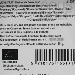 Mill & Mortar Organic Herbes de Provence, 25g