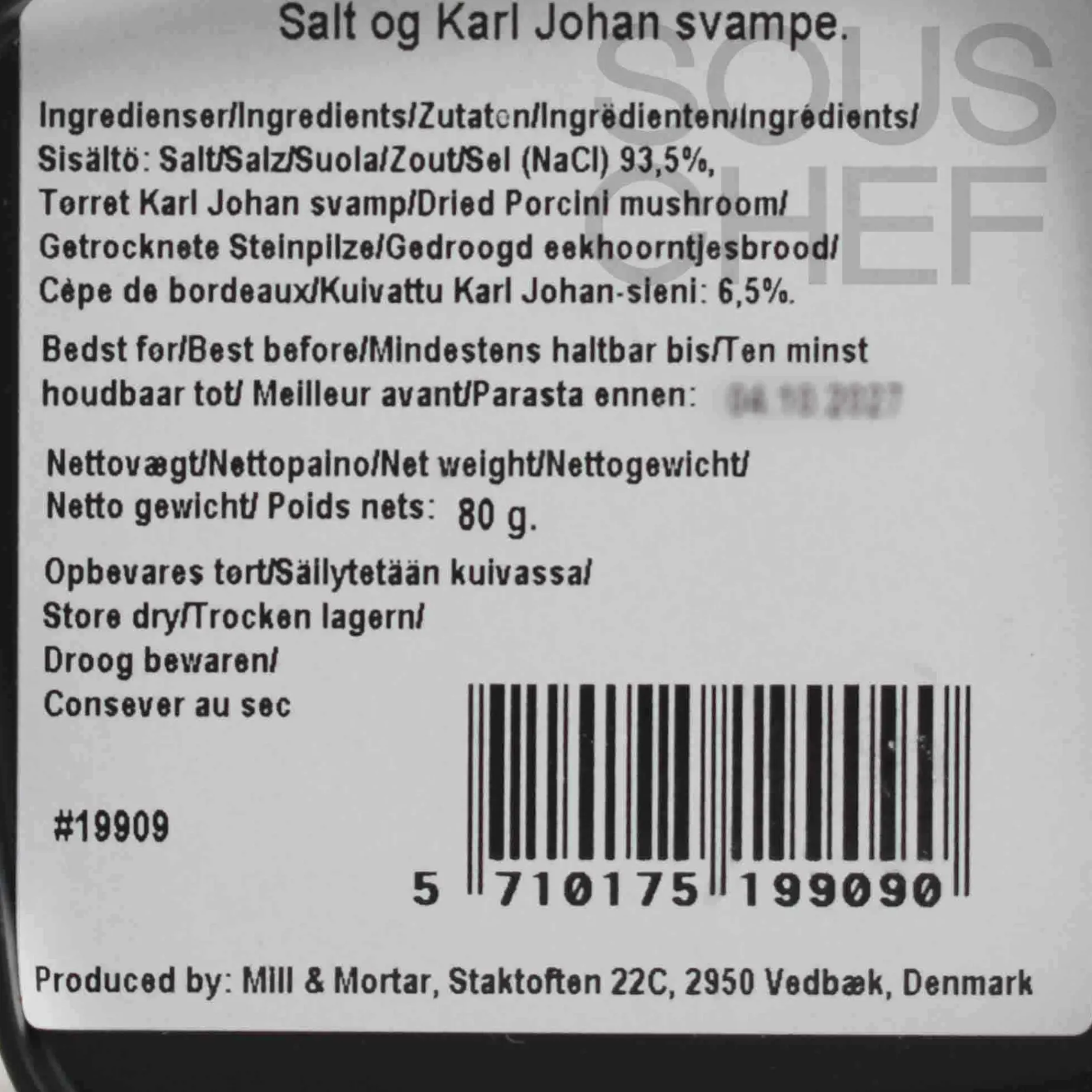 Mill & Mortar Porcini Salt Flakes, 80g