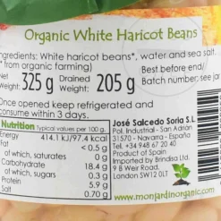 Monjardin Organic Haricot Beans, 325g