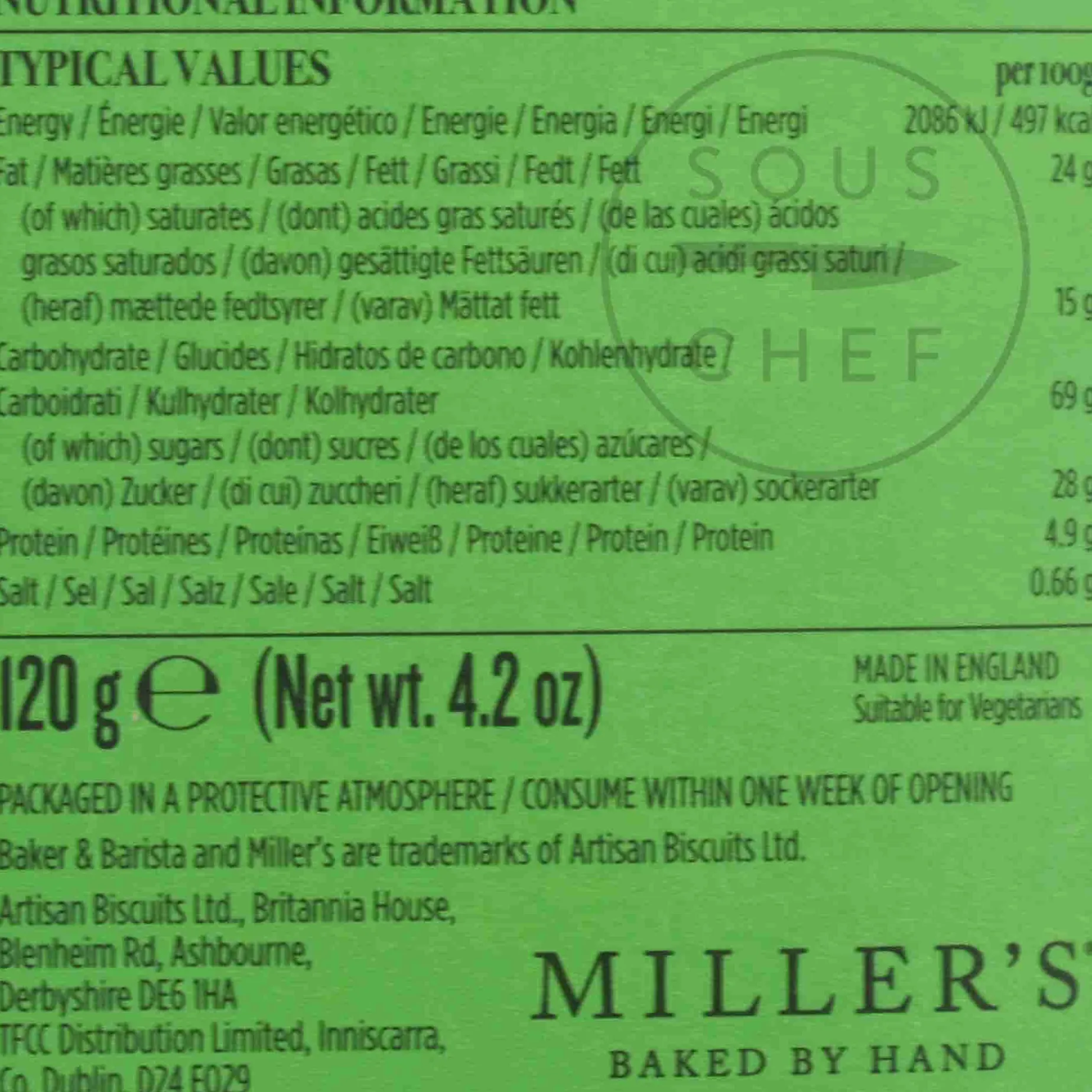 Morello Sour Cherry Biscuits, 120g