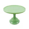 Mosser Glass Jade Milk Glass Cake Stand