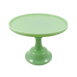 Mosser Glass Jade Milk Glass Cake Stand